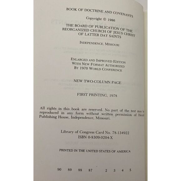 Doctrine and Covenants -  Herald Temple Edition 1978-With Box - Picture 5 of 16